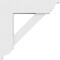 Ekena Millwork Standard Traditional Architectural Grade PVC Bracket with Traditional Ends, 3"W x 16"D x 16"H BKTP03X16X16TRA01 - alternate 2